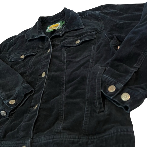 Cabela's Women's Small Navy Corduroy Jacket Button Front Stretch Trucker - Picture 3 of 7